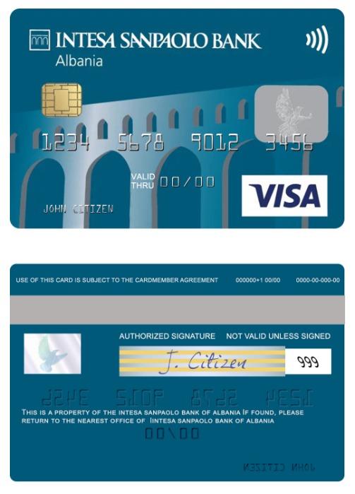 Albania Intesa Sanpaolo Bank visa card